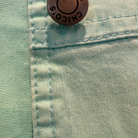 Chico's Women's Light Blue Jacket - Picture 3 of 4